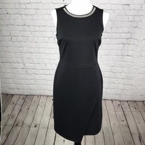 ⭐️Size 6 rhinestone collar black dress⭐️